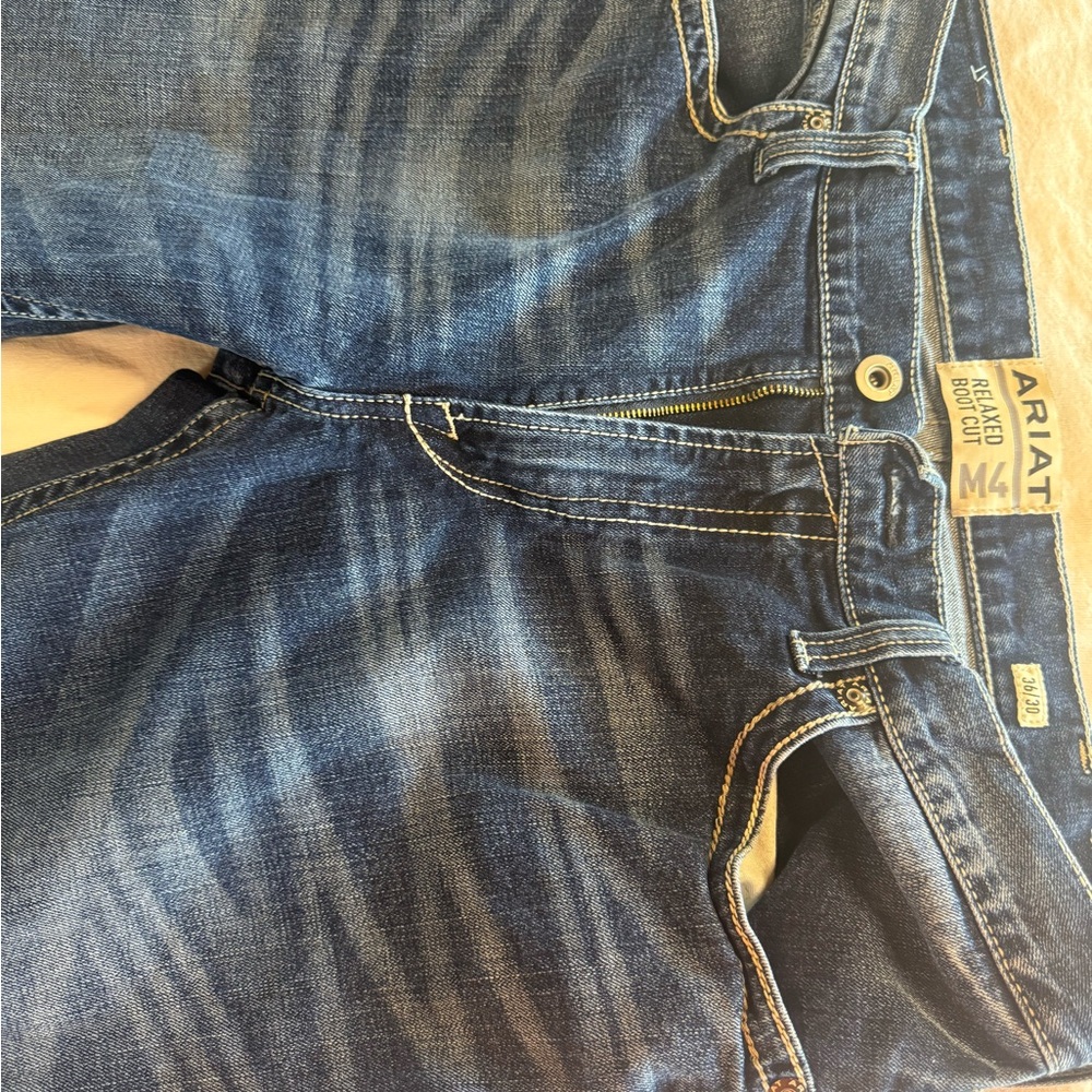 Men’s Ariat M4 Relaxed Boot Cut Jeans 36x30 like new - Picture 2 of 8